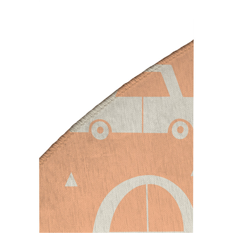 Tapis de jeu pour enfants Driveway, Pêche / orange