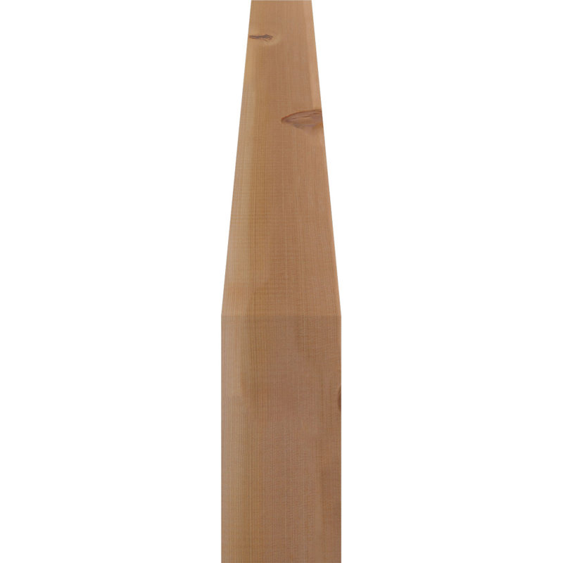 Attelle de genou Funston, Cèdre rouge, Lisse, H 36 po x l 5,5 po x P 36 po