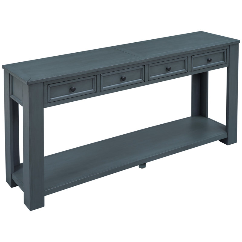 Commode décorative 4 tiroirs Briele, Marine