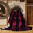 Machine Washable Checkered Purple Area Rug-431692905