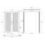 Portes fixes en bois massif Fixturedisplays® 22191