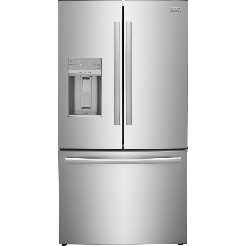 Frigidaire Gallery 36" 22.6 Cubic Feet Energy Star Smudge-Resistant French Door Refrigerator with Water and Ice Dispenser