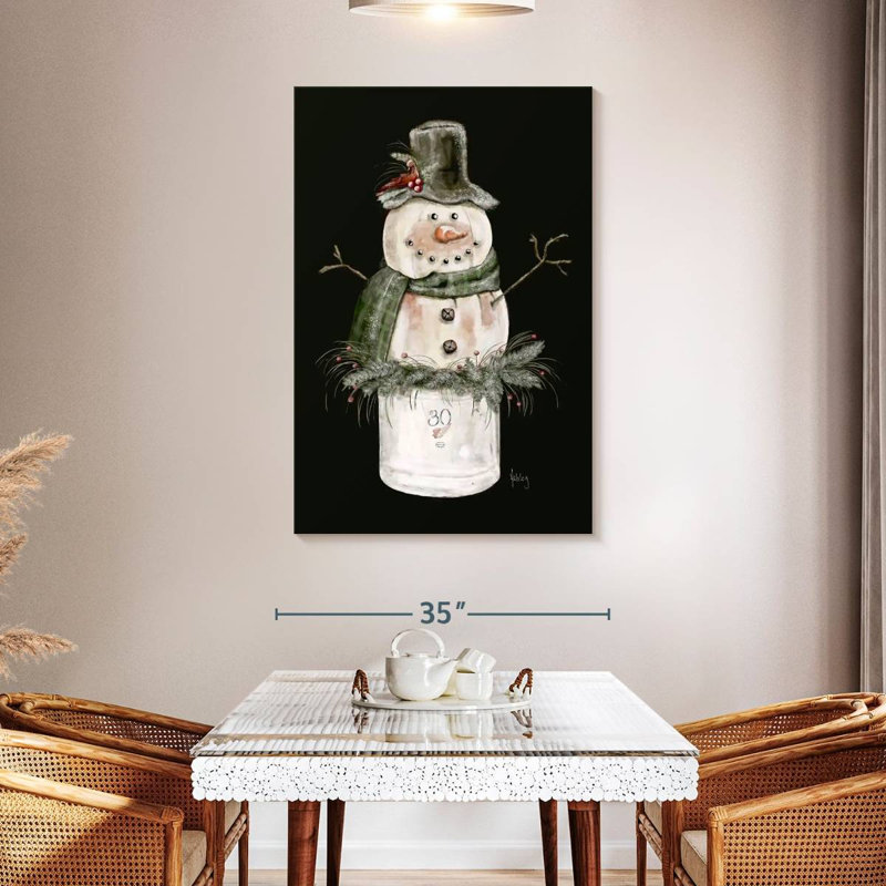 Bonhomme de neige Lelend dans un pot, H 48 po x l 32 po