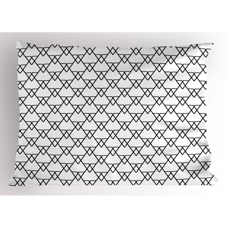 Polyester Geometric Sham Set, Queen