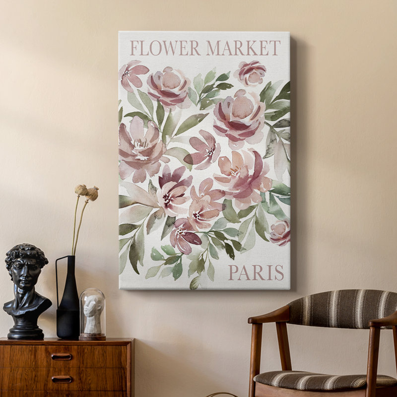 Marché aux fleurs de Paris - galerie Cavas sur mesure, H 48 po x l 32 po