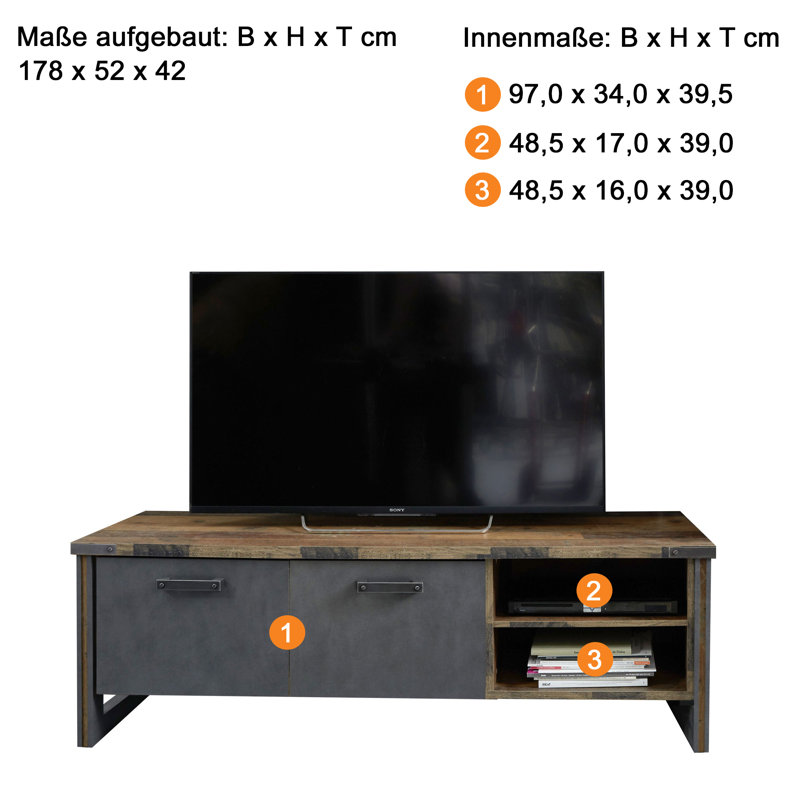 Gwynn Unfinished TV Stand for TVs up to 42"