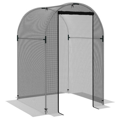 Cage de culture noire 4 pi x 4 pi, tente de protection des plantes de jardin, filet résistant aux déchirures pour pelouse de jardin