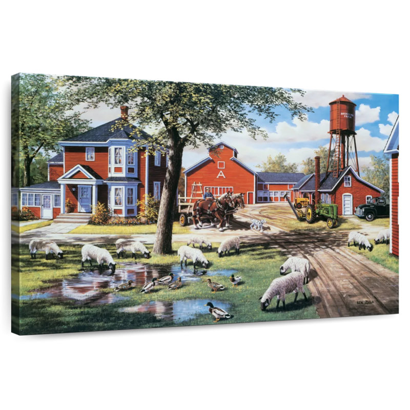Alvord Earle Brown Farm, H 26 po x l 39 po