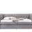 Justice Smoke Gray Fabric Daybed W/Trundle (Daybed)