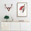 Red Bird of Paradise by Jacques Barraband - Picture Frame Painting Print on MDF-55597964-55597962
