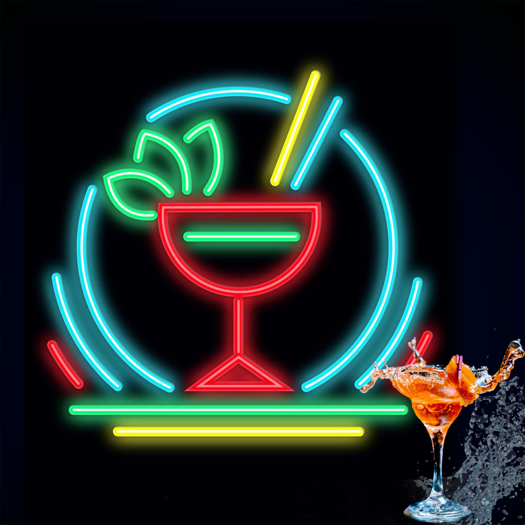 Neon Sign Tropical Paradise Wall Décor