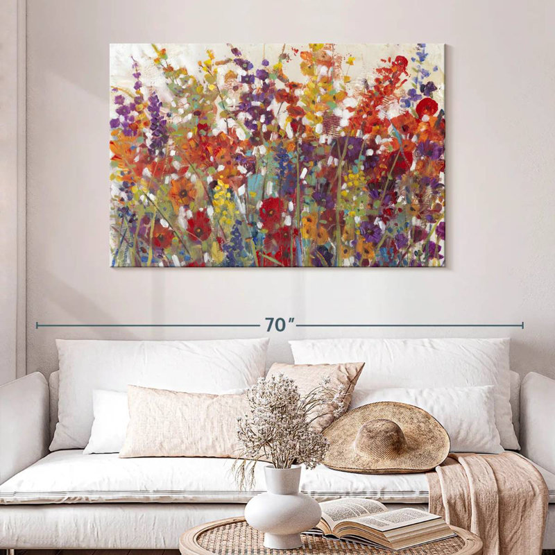 Harnek variété de fleurs II, H 32 po x l 48 po