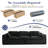 Boneless 110" Oversized Sofa For Living Room, Cloud Boneless Couch With Fluffy Seat Cushions, 3 Seater Upholstered Floor Sofa-247319939