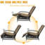 Chaise de patio inclinable avec coussins Baldewijn-296323860