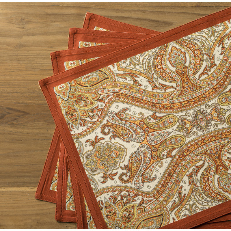 Récapitulatif de coton 19 po Kashmir Paisley