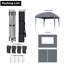 Pop Up Gazebo with Sides 3m x 3m-125218962