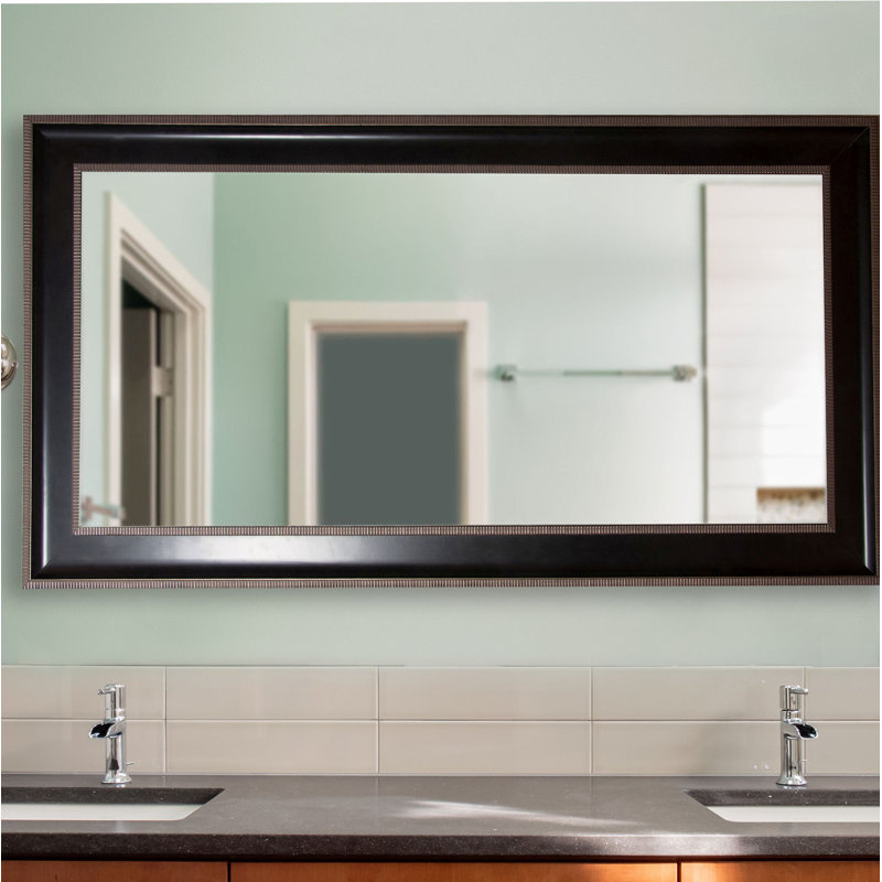Olivencia Wood Flat Wall Mirror, 80.75" H x 41.75" W