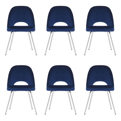 19'' H Velvet Upholstered Side Chair