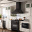Black Studio 36" 700 CFM Convertible Wall Mount Range Hood in Black