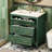 30'' Bathroom Vanity With Ceramic Sink Combo, Free Standing Single Vanity Set With 3 Drawers, Solid Wood Frame Bathroom Storage Cabinet, Green