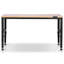 Table d'entrée, établi à hauteur réglable avec cadre en métal pour atelier, bureau et maison