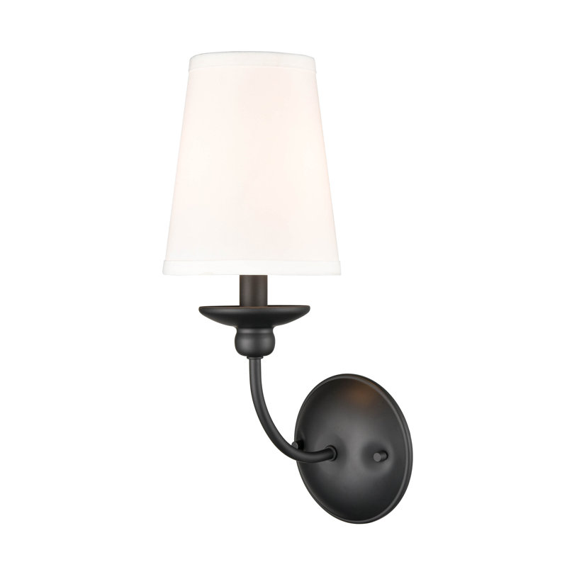 Armed Sconce, Matte Black