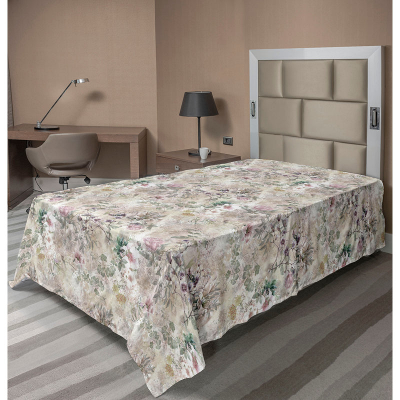 Drap plat Ambesonne Spring, Twin XL Flat Sheet