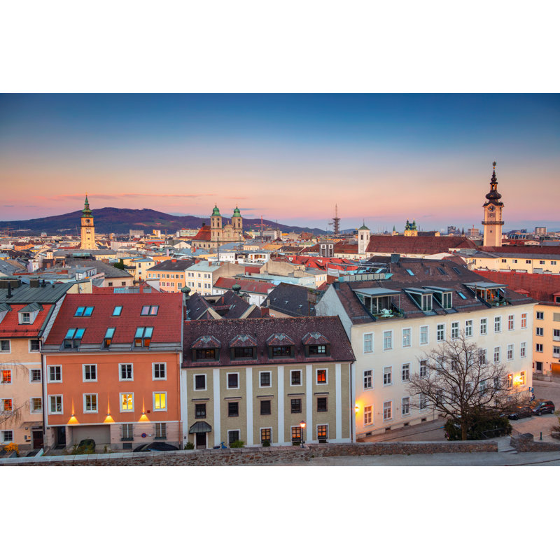 Linz, Autriche - photographie sur toile tendue, H 8 po x l 12 po