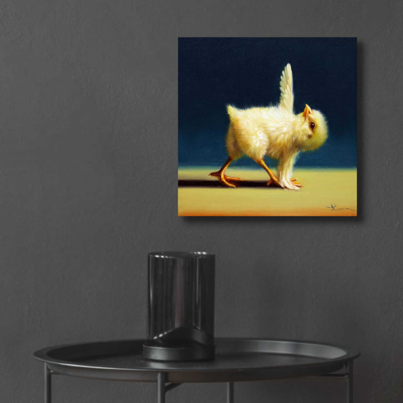 'Yoga Chick Revolved Triangle' by Lucia Heffernan