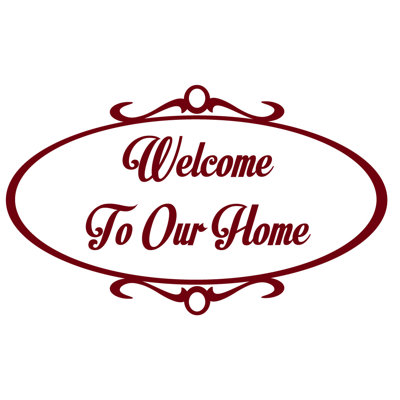 Décalcomanie murale welcome to home