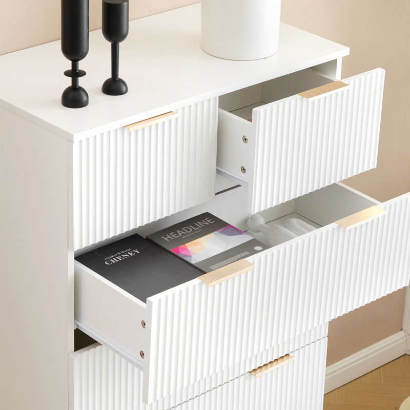 28Inch Wide Drawer Cabinet, White