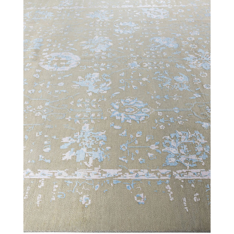 Overdyed One-of-a-Kind 9' 2" X 12' 0" Hand Knotted Area Rug