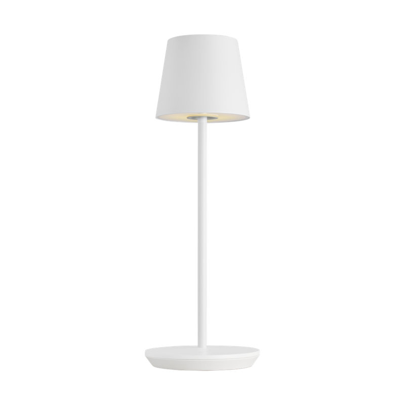 Nevis Accent Rechargeable Table Lamp, Matte White