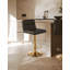 Tricia Swivel Upholstered Adjustable Height Counter Stool with Metal Frame-1354303104