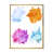 Toile avec cadre flottant or