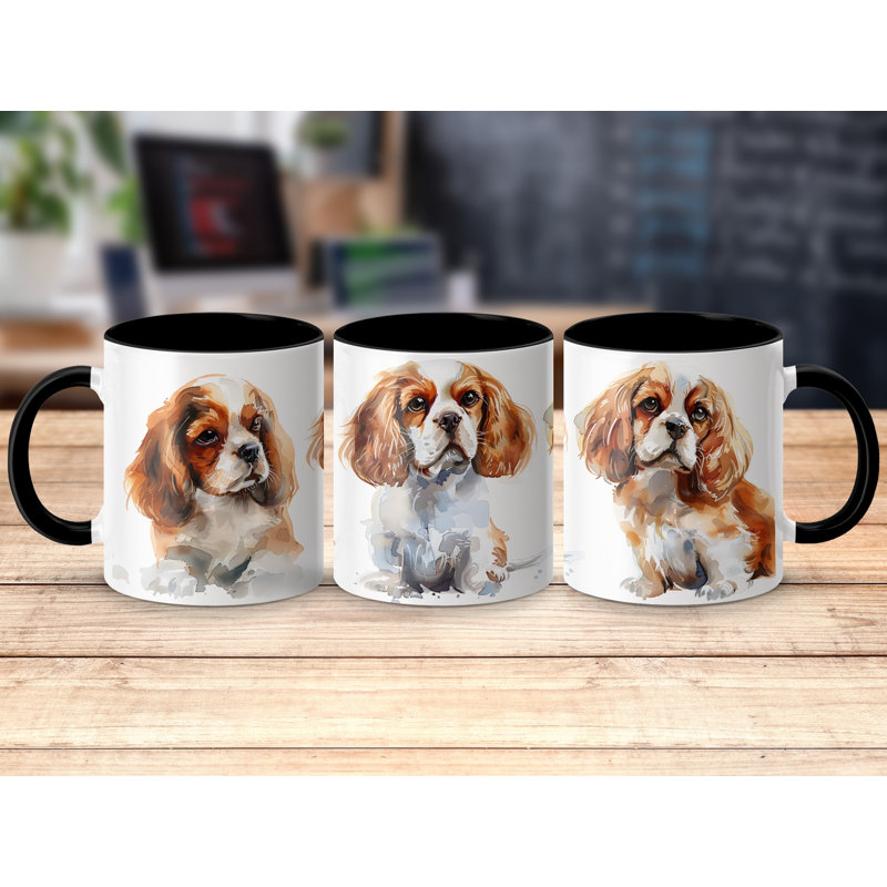 Ceramic Coffee Mug, Black, 3