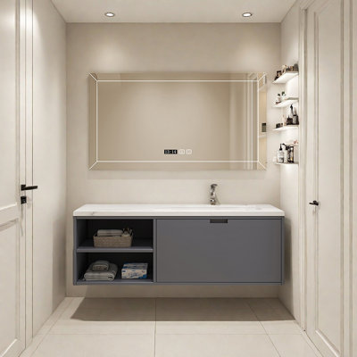 Simple and modern bathroom cabinet