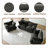 4 - Piece Upholstered Modular Dark Gray Chenille Sectional Sofa Set – Plush Cloud Cushion Lounge Furniture, Customizable Layout for Cozy Living Rooms-954117959