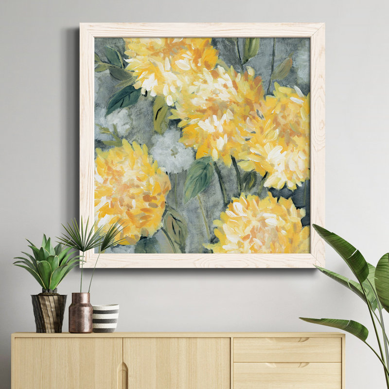 «Sundown Turnwood I», reproduction d'art sur toile encadrée, H 34,5 po x l 34,5 po x P 1 po, Cadre blanc