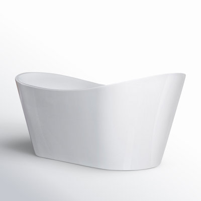 Vital 67" Freestanding Soaking Acrylic Bathtub