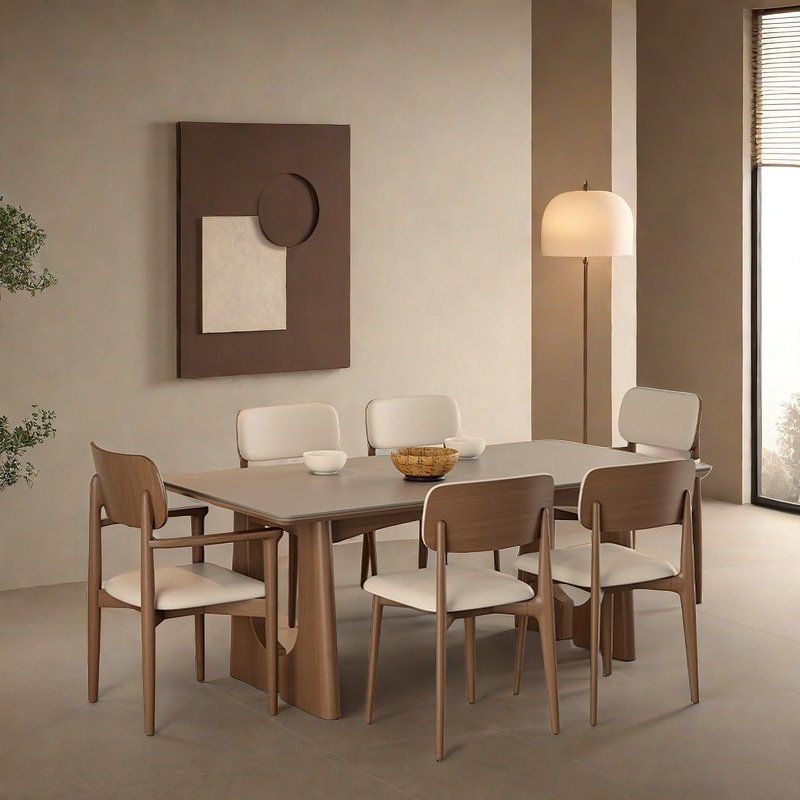 Ensembles de table en bois massif de luxe léger et durable., H 29,53 po x L 70,87 po x l 35,43 po