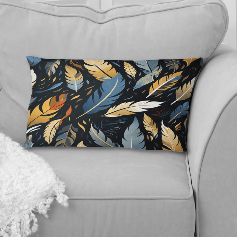  Floral Polyester Throw Pillow