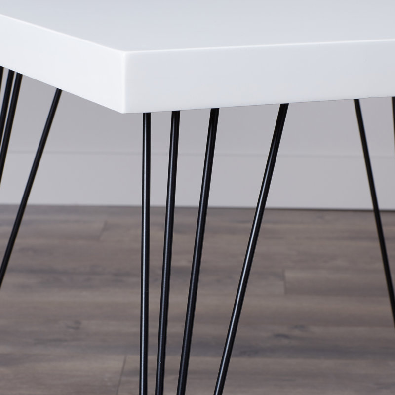 Brygida End Table, Lacquer White