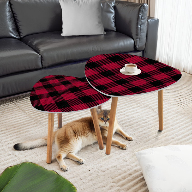 Ensemble de 2 tables basses gigognes Triangle