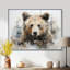 Ours en portrait - Minimalisme, impressions encadrées-970260561-983179485
