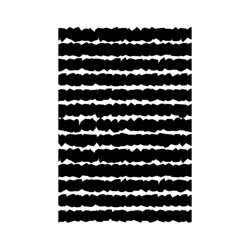Geometric Lines Monochromatic Black by Ninola Design - Wrapped Canvas Painting, 20.32 cm H x 30.48 cm W