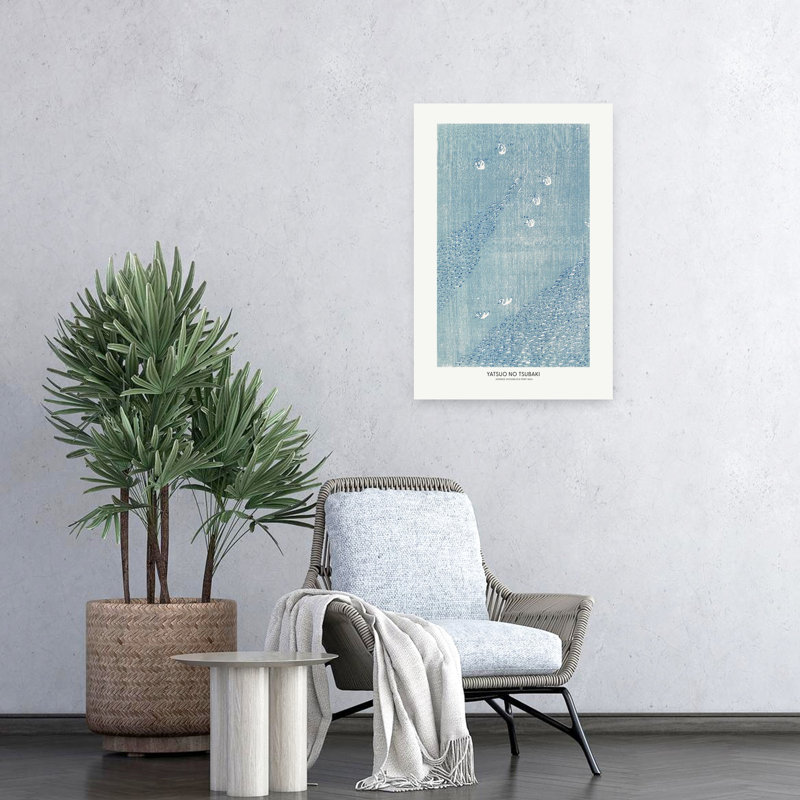 Art mural contemporain japonais, 1860, H 24 po x l 16 po