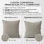 Housse de coussin en velours côtelé Minimalist Modern-131373079