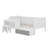 Wooden Twin Size Bed Frame With Desk, Open Shelf & Storage Lockers-1951916771