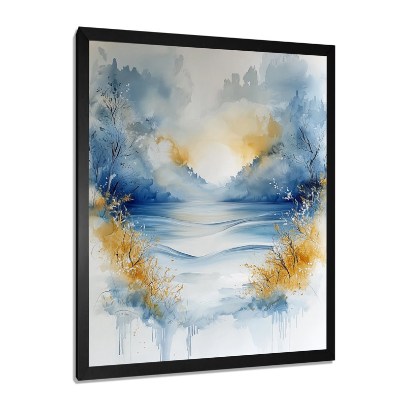 Gianmarco - Impressions sur toile abstraites, H 20 po x l 12 po, Reproduction encadrée d'une seule photo